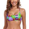 RELLECIGA Reggiseno Bikini Donna Bralette Top Spalline Regolabili