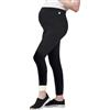beifon Leggings Premaman Donna Invernal Termici Lunghi Pantaloni Foderati in Pile Leggings a Vita Alta Elasticizzati Caldo Premaman Leggins Morbido Felpati Premaman, Nero (XL, Foderato in Pile 300 g)