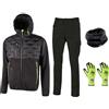 U-POWER DON'T WORRY... BE HAPPY! U-POWER KIT TG XL Pantaloni JAM Giacca SPOCK Scaldacollo Guanti 9/L Black Carbon