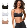 FOCENZA Reggiseno Donna Senza Ferretto Microfibra Spalla Stretta | 3 Pezzi
