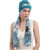 Deresina Headwear Copricapo chemioterapico da donna, Cuffia in bambù con sciarpe staccabili, turbante per tutti i giorni, berretto morbido, traspirante ed elegante per donne moderne