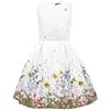 BlackButterfly Bambini Abito Vintage Anni '50 'Kira' (Bianco, 11-12 Anni)