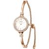 TIME100 Orologio Donna Bracciale al Quarzo Analogico Elegante Moda con Quadrante Rotondo Cinturino Bracciale Tempestato di Diamanti Impermeabile(Bianco)