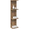 vidaXL Scaffale da parete Rovere Artigianale 25 x 15 x 100 cm