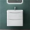 Mai & Mai Mobile Bagno Sospeso 60x50x42cm con Lavabo, Bianco