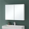 Mai & Mai Armadietto a Specchio 90x70cm con 2 Ante Bianco Opaco