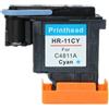 GLYPCGTS Compatibile for la sostituzione della testina di stampa HP 11 for Designjet 70 100 110 500 510 500PS C4810A C4811A C4812A C4813A,Accessori(1PC - Cyan)