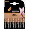 Duracell Plus-AAA CP16 - Batteria alcalina Micro (AAA), 1,5 V, 16 pezzi