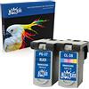RINKLEE Sostituzione per Canon PG-37 PG37 CL-38 CL38 Cartuccia d'Inchiostro Compatibile con Canon Pixma Pixma MP210 MP220 MX310 MX300 MP140 MP190 MP470 iP1800 iP1900 iP2500 iP2600 | 1 Nero, 1 Colore