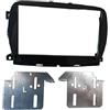 Electric House Kit montaggio Mascherina autoradio monitor adattatore cornice stereo con staffe per fiat 500 dal 2016 doppio 2 din nero lucido Oem radio 7 pollici MS60137