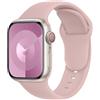 DONEGANI C1 per Cinturino Apple Watch 40mm 44 mm 46mm 42mm 45mm 41mm 38mm 49mm Se Ultra 2 Serie 10 9 8 7 6 5 4 3 Band Bracciale Sport Silicone, Rosa millenario