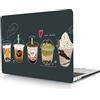 HLAAJJX Custodia per Macbook Air 13 pollici 2017 2016 2015 2014 2013 2012 2011 2010 Pubblicazione Modello A1466 A1369, Copertina Rigida in Plastica Protettiva, tè al latte