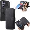 Fofvccv Custodia Portafoglio per Samsung Galaxy S25 FE - CXMG Nero