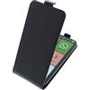 foto-kontor Custodia Compatibile con Brondi Amico Smartphone XL Nero Modello Tascabile Stile Flip Cover Nero