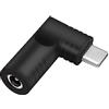 PNGKNYOCN Adattatore da DC 4,8x1,7 mm a USB C, 90 gradi da DC 4,8 mm x 1,7 mm femmina a PD 65W USB tipo C maschio, spina di alimentazione (DC 4.8x1.7mm)