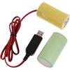 SueaLe 3 V LR20 D Batteria LR20 Eliminatori Cavo Sostituire 2 Pz 1.5V D Batterie per Torcia Torcia Telecomando Sostituire Batterie