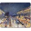 Berkin Arts Tappetino Mouse con Arte Modello, Gaming Pad con Base in Gomma, Taglia Medio: 240 x200 mm, Antiscivolo per Computer, Notebook e Laptop per Ufficio(Camille Pissarro-Boulevard Montmartre di notte)