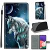 KENHONER Custodia per Samsung Galaxy A22 5G, Lupo
