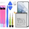 HUAENG Batteria di ricambio per Galaxy S21, 4000 mAh, per Galaxy S21, modello EB-BG991ABY SM-G991U SM-G991F, con kit di attrezzi di riparazione