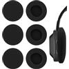 REBECASKYENS 6 Pezzi copri cuffie spugna, cuscinetti auricolari schiuma, copri cuffie universali, neri, 55 mm, compatibile con vari modelli di cuffie, cuscinetti auricolari di ricambio neri