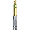 GEEKRIA Adattatore audio stereo 6,35 mm (1/4) maschio → 3,5 mm (1/8) femmina, per cuffie, alluminio, placcato oro
