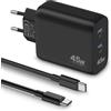 CREAPICO 45W 2-Porte Caricatore USB C per Samsung Galaxy S26 Ultra Plus S25 S24 S23 S22 FE 5G, Note 20 10, Tablet Tab S8 S7, iPhone 16 15 Pro Max/16e, Cavo Type-C, Alimentatore PD/PPS Caricabatterie Rapido