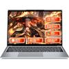 NIKOTSIS PC Portatile 15.6 Notebook Core i5 8210Y processore fino 3,6GHz, Laptop 16GB RAM SSD 512GB, Schermo IPS 1920 * 1200, Computer Portatili Porte USB 3.0 HDMI BT5.0 Tastierino Numerico Retroilluminato