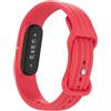 GIOPUEY Cinturini Compatibile con Google Fitbit Air, Morbido Silicone Cinturino [Resistente all'Usura] [Traspirante] - Red