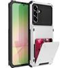 SORAKA Custodia per Samsung Galaxy A56 5G con porta carte PC TPU 2 in 1 Custodia bumper a doppio strato Cover antiurto può contenere 5 carte