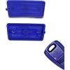 mt key 02HFI-01VAR Set di pulsanti per auto 2X pulsante in gomma compatibile con 1 pulsante della radio FIAT blu