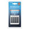 Panasonic eneloop, caricatore rapido intelligente, per 1-4 pile NiMH AA/AAA, con display LED e controllo singolo