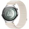 GIOPUEY Cinturini Compatibile con Huawei Watch 5 42mm, Nylon Traspirante Sport Loop Cinturino in Morbido Nylon Intrecciato Strap Band - Beige