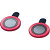 System-S Lente di protezione della fotocamera in vetro metallo per iPhone 11 in rosso