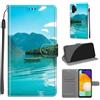 KENHONER Custodia per Samsung Galaxy A13 4G/5G/A04S, Barca | Portafoglio Pelle PU, Magnetica, Resistente Agli Urti, Scomparto Carte Credito, Pieghevole, Flip Libro, Motivo