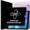 IPROKKO Filtro per la privacy magnetico a 360° per iPad 9/8/7a generazione (iPad 10,2 pollici, 2021, 2020, 2019) - Rimovibile a 4 vie, anti luce blu, anti riflesso, alta sensibilità