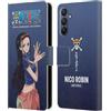 Head Case Designs Licenza Ufficiale One Piece Nico Robin Arte Grafica Custodia Portafoglio in Pelle Compatibile con Samsung Galaxy A15