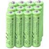 Generico Rechargeable AAA Batteries, 1.2V 600mAh NiMH Low Self-Discharge Triple A Batteries, Long Cycle Life, Leak-Proof, Ideal for Solar Lights, Remote Controls, Clocks & Small Household Devices[12-Pack]