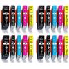 Druckerparadies 20 cartucce per stampante Canon PGI550 X L CLI551 X L con Chip e Indicatore di livello per Canon Pixma MG6400 MG6450, MG6600 MG6650, MX720, MX725 MX920 MX925, IX6800, CLI551Y, CLI551BK
