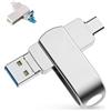 Thalire USB c stick 256 gb, USB 3.2 gen 1 type-c con connettore 3-in-1 per iPhone, chiavetta USB portatile, compatibile per mac, per smartphone type-c, per PC, per iPhone, per computer apple e per laptop