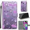 TOMYOU Cover per Samsung Galaxy A40, petalo | Antiurto Protettiva Portafoglio, Slot per Schede, Magnetica, Custodia in Pelle PU, Libro Flip,Funzione Stand