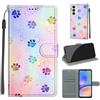KENHONER Custodia per Samsung Galaxy A05s, impronta | Portafoglio Pelle PU, Magnetica, Resistente Agli Urti, Scomparto Carte Credito, Pieghevole, Flip Libro, Motivo