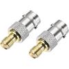 DMiotech 2 Connettori SMA Dritti Connettore Coassiale Dorato Nichelato | SMA Femmina BNC Femmina, Per Cablaggio Domestico, Antenna Estensione Coassiale, Dispositivi Wireless