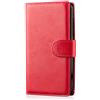 32ndShop 32nd Custodia a Portafoglio in Pelle PU per Samsung Galaxy Core Prime, Case Realizzato in Pelle Sintetica con Diversi Comparti e Chiusura Magnetica - Rosso