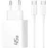 CREAPICO 45W Caricatore USB C per Google Pixel 10/9 Pro XL Fold 8/8a/7/7a/6/6a, Macbook, iPhone 17/Air/16/15 Pro Max, Samsung S25 S24 S24 Ultra, Caricabatterie GaN USBC + 2M Cavo Rapido PD Tipo C Alimentator