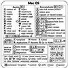 Generico Adesivo per PC Laptop Desktop, guida di riferimento alle scorciatoie del computer, adesivo per scorciatoie da tastiera (per Mac)