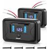 Intckwan Presa USB a parete 12V 84W 4 Porte Carica Rapida con Voltmetro