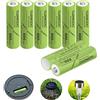 IWANGDO Batterie ricaricabili AAA 600mAh, HR03 per luci solari da esterno da giardino,pre-caricate,confezione da 8