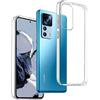 REY Pack 3X Cover in Gel TPU Trasparente per XIAOMI 12T - XIAOMI 12T PRO, Ultra Sottile 0,33 mm, Morbido Flessibile, Custodia Silicone