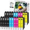 Starlet24 20x cartucce multiple T0715 compatibili con Epson T0711 T0712 T0713 T0714 per Stylus BX300F SX610FW SX600FW SX510W SX400 SX410 SX415 SX100 SX200 SX210 SX215 SX218 DX4400 DX7400