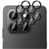 GIOPUEY 2 Pezzi Pellicola Fotocamera Compatibile con Honor 400 Smart, [Protezione Completa][Doppia Protezione] Metallo + Vetro Temperato, Protezione Fotocamera - Black